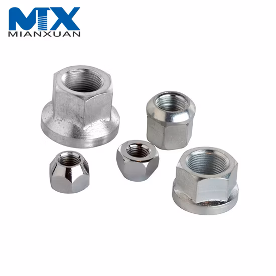Wheel Hub Nuts DIN 74361 Hexagon Lock Lug Spherical Nuts with Flange